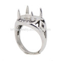 Base en anneau 8mm pour la fabrication de bijoux pour l&#39;anneau wanita en Indonésie Bague en gros en acier inoxydable